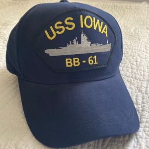 🇺🇸U.S.S. Iowa BB-61 Hat - Medallion - WWII - Korean War - NEW🇺🇸